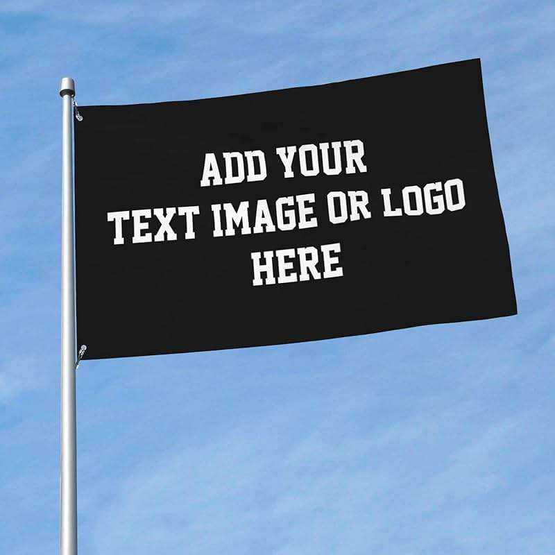 Custom Flag 3*5ft Personalize Add Your Text Photo Image Custom Yard Flags Dorm Room Flags For Garden Street Decoration Flag & Banners, Black, One Size - Image 4