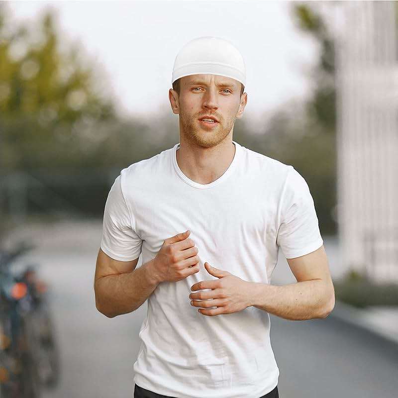 6 Pcs Skull Cap Sweat Wicking Helmet Liner Breathable Cycling Beanie Running Sports Hat Cooling Head Wraps for Men - Image 6