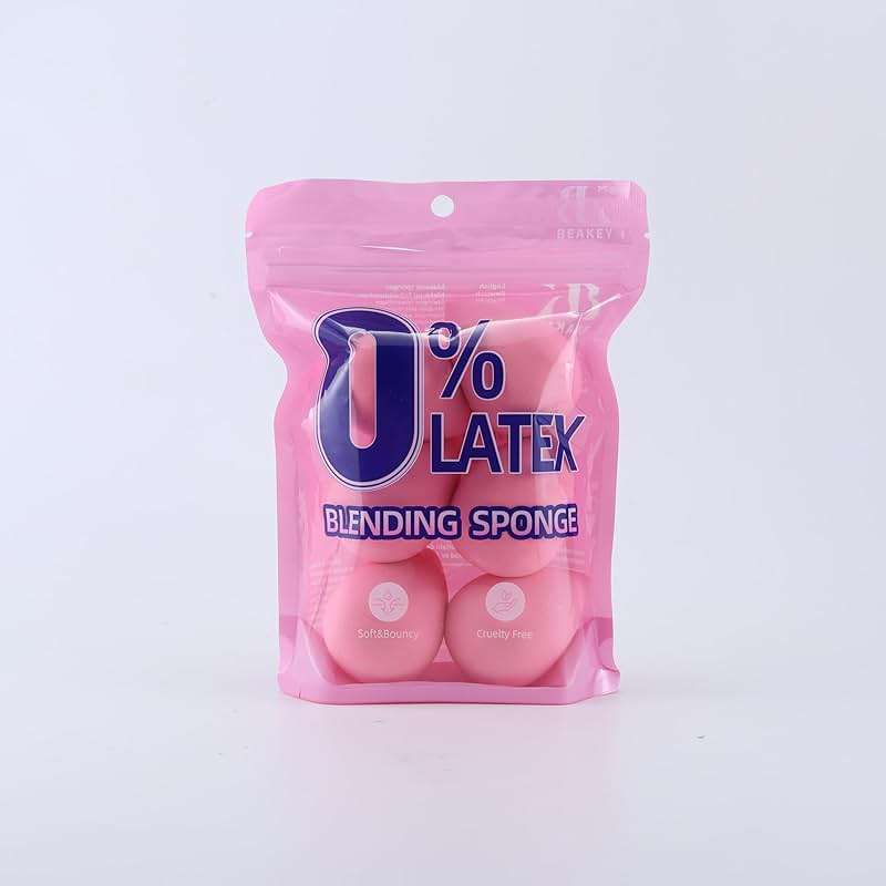 BEAKEY Super Soft Makeup Sponge Set of 6, Makeup Sponges for Foundation, Liquid, Cream and Powder, Pink Beauty Sponge for Blending, 0 Latex Blender - Image 8