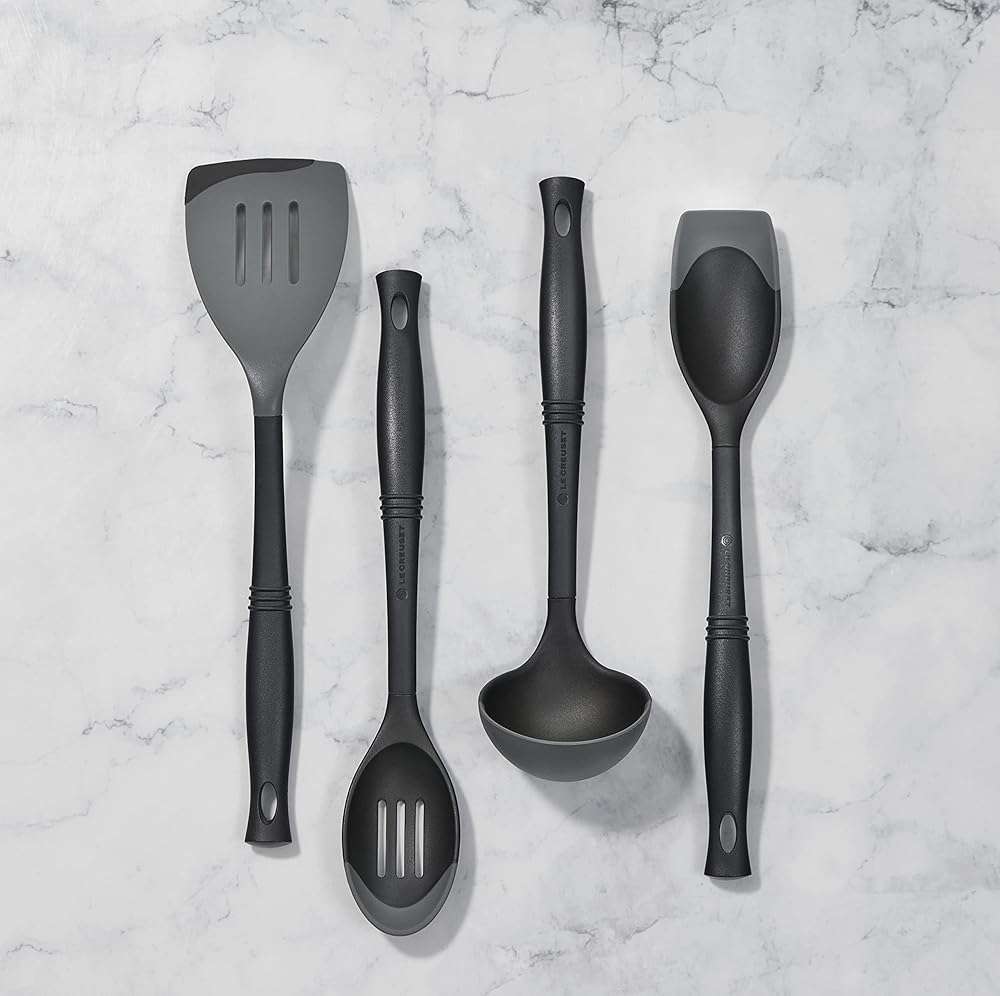 Le Creuset Revolution Bi-Material Saute Spoon, 13.5" x 2.5", Oyster - Image 2