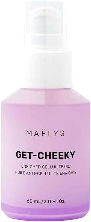 MAËLYS GET-CHEEKY Body Oil for Women - Cellulite Massage Oil with Shea Butter & Vitamin E - Skin Oil for Massage Therapy & After Shower Use - Helps Reduce the Look of Dimpled Skin (2 Fl Oz) - Image 1