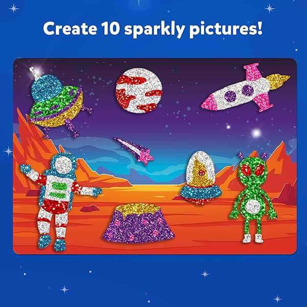 Skillmatics Foil Fun - Space, No Mess Art for Kids, Craft Kits & Supplies, DIY Creative Activity, Travel Toys, Gifts for Boys & Girls Ages 4, 5, 6, 7, 8, 9 - Image 4