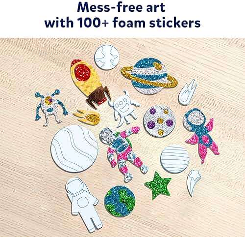 Skillmatics Foil Fun - Space, No Mess Art for Kids, Craft Kits & Supplies, DIY Creative Activity, Travel Toys, Gifts for Boys & Girls Ages 4, 5, 6, 7, 8, 9 - Image 7