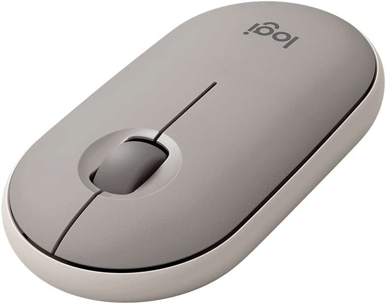 Logitech Pebble Wireless Mouse with Bluetooth or 2.4 GHz Receiver - Sand - Image 1