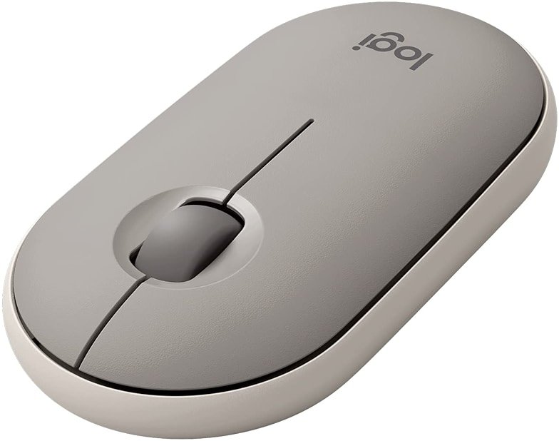 Logitech Pebble Wireless Mouse with Bluetooth or 2.4 GHz Receiver - Sand - Product Image