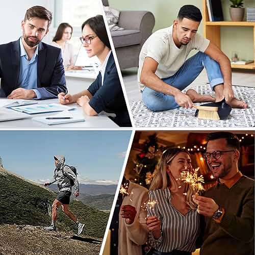 BONANGEL Mens Dress Socks Fun Funny Novelty Colorful Crazy Crew Dress Socks For Men 8-12 - Image 6