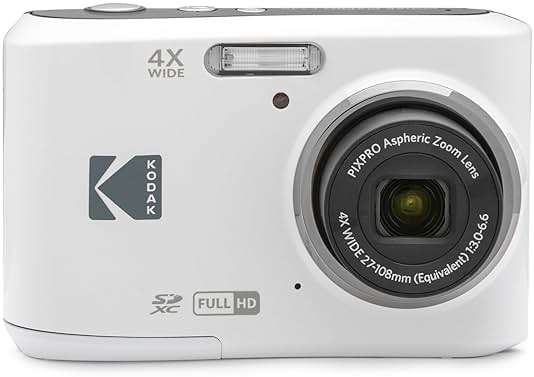 KODAK PIXPRO Friendly Zoom FZ45-WH 16MP Digital Camera with 4X Optical Zoom 27mm Wide Angle and 2.7" LCD Screen (White) - Image 3