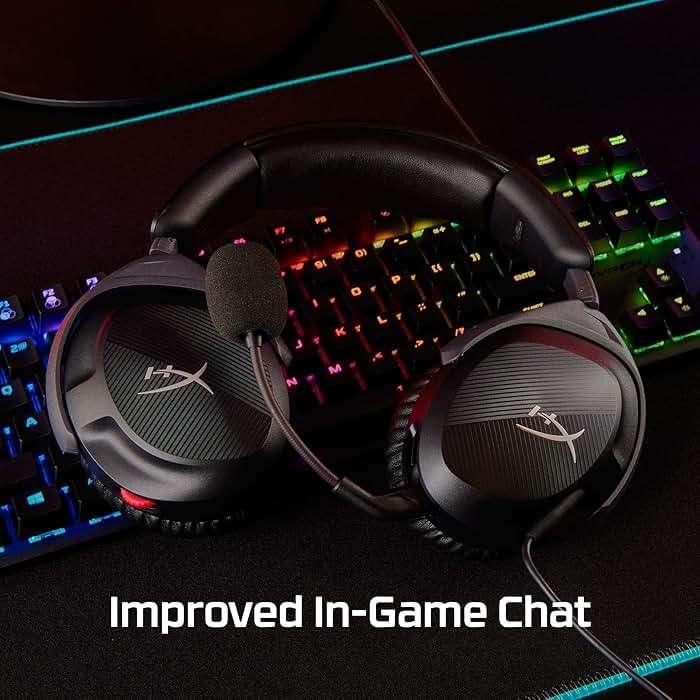 HyperX Cloud Stinger 2 – Gaming Headset, DTS Headphone:X Spatial Audio, Lightweight Over-Ear Headset with mic, Swivel-to-Mute Function, 50mm Drivers, PC Compatible, Black - Image 2
