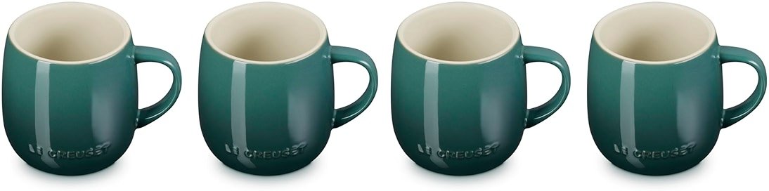 Le Creuset Stoneware Set of 4 Heritage Mugs, 13 oz. each, Artichaut - Product Image