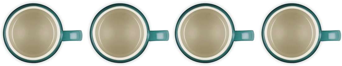Le Creuset Stoneware Set of 4 Heritage Mugs, 13 oz. each, Artichaut - Image 5