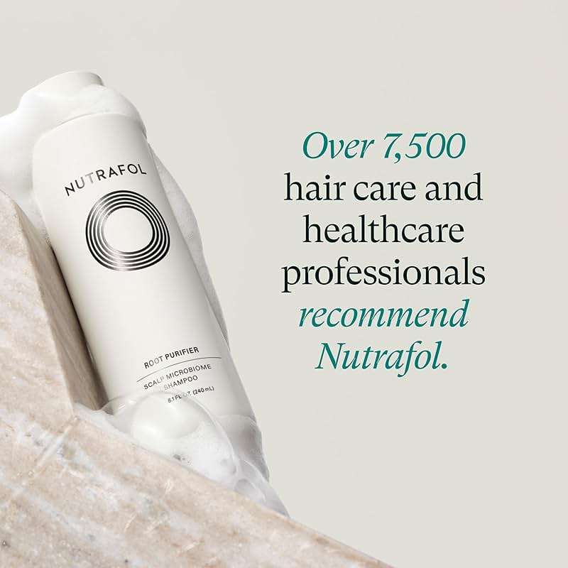 Nutrafol Shampoo and Conditioner, Cleanse and Protect Hair and Scalp, Improves Hair Volume, Strength and Texture, Physician-formulated for Thinning Hair, Color Safe - 8.1 Fl Oz Bottle - Image 3