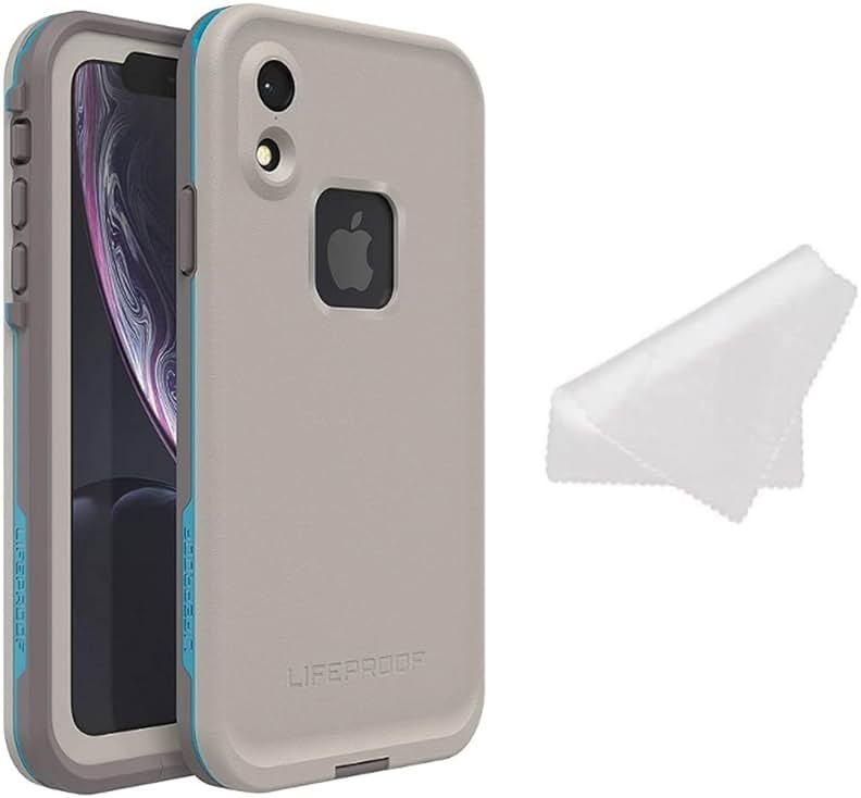 LifeProof FRĒ Series Waterproof Case for iPhone XR (Only) - with Cleaning Cloth - Non-Retail Packaging - Body Surf (Cement/Gargoyle/Hawaiian Ocean) - Product Image