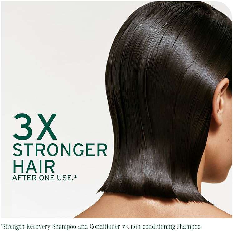 Biolage Strength Recovery Shampoo - Reduces Breakage & Detangles, Instantly Strengthens and Moisturizes, For Damaged Hair, With Olive Squalane & Vegan Proteins, Paraben & Mineral Oil-Free - Image 3