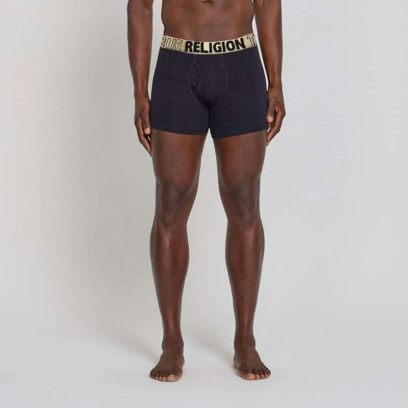 True Religion Mens Boxer Briefs Cotton Stretch Underwear for Men Pack of 6 - Image 3