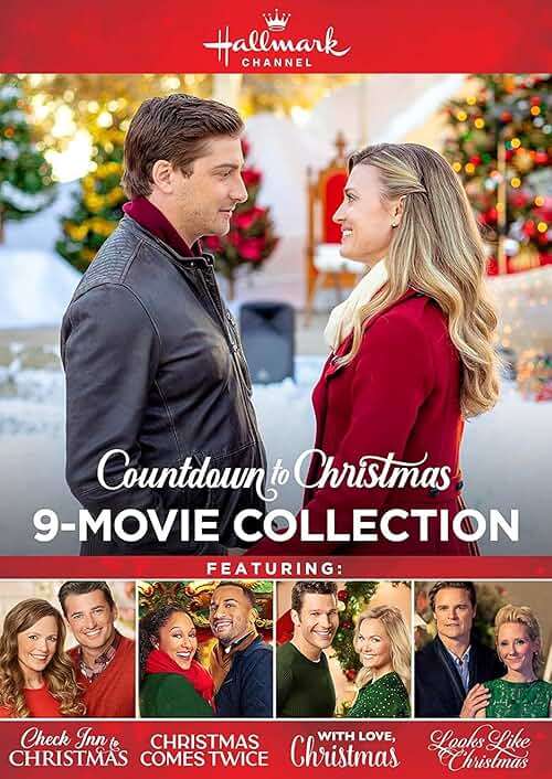 Hallmark Countdown to Christmas 9-Movie Collection featuring: Check Inn to Christmas, Christmas Comes Twice, Christmas Land, 12 Gifts and more - Image 1