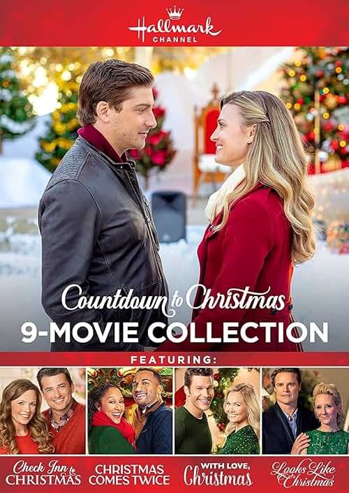 Hallmark Countdown to Christmas 9-Movie Collection featuring: Check Inn to Christmas, Christmas Comes Twice, Christmas Land, 12 Gifts and more - Product Image