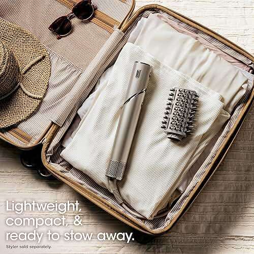 Shark XSKHD4PBA FlexStyle Paddle Brush, Attachment for FlexStyle Blow Dryers, Hair Drying & Styling Tool, Hot Air Brush Straightening for Straight, Wavy, Curly, and Coily Hair, Stone - Image 3