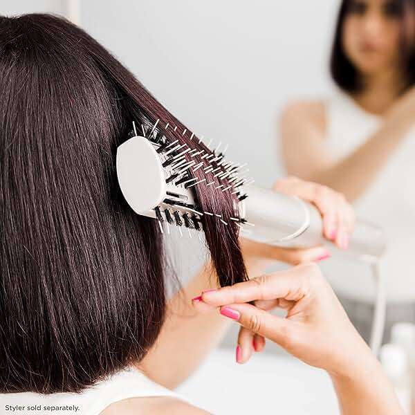 Shark XSKHD4PBA FlexStyle Paddle Brush, Attachment for FlexStyle Blow Dryers, Hair Drying & Styling Tool, Hot Air Brush Straightening for Straight, Wavy, Curly, and Coily Hair, Stone - Image 7