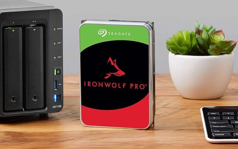 Seagate IronWolf, Pro 12TB, Enterprise Internal NAS HDD – CMR 3.5 Inch, SATA 6GB/s, 7,200 RPM, 256 MB Cache for RAID NAS - Frustration Free Packaging (ST12000NTZ01) - Image 2