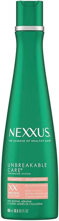 Nexxus Unbreakable Care Anti-Breakage Shampoo With Keratin, Collagen, Biotin For Fine And Thin Hair Sulfate Free Shampoo 13.5 oz - Product Image