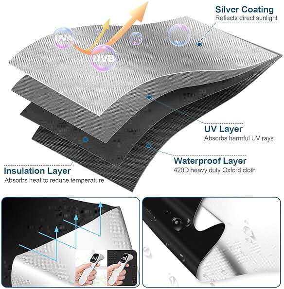 100% Blackout Curtains for Bedroom, Portable DIY Window Blinds, No Drill Window Shades & Blackout Blinds with Stickers & Tabs for Travel, Dorm Room, Media Room (118" x 57") - Image 3