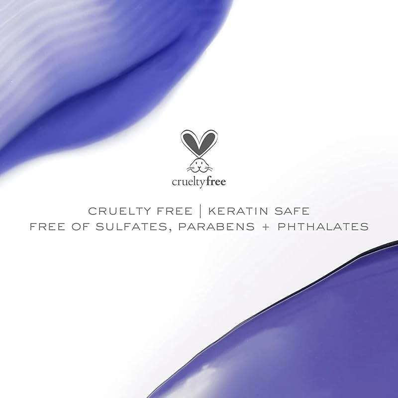 Kristin Ess Hair Purple Shampoo and Conditioner Set for Blonde, Brunette, Silver + Gray Hair, Anti Brass + Yellow Tones, Safe for Color Treated Hair, Sulfate Free Toning Shampoo Conditioner - Image 3