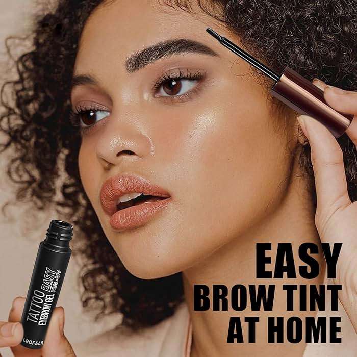 Cilrofelr Tattoo Peel Off Eyebrow Gel, Easy Tattoo Brow Peel Off Gel, Last Up to 3 Days, Waterproof, Transfer-proof, For Fuller & Defined Looking Brows, Dark Brown (2 Pack) - Image 6