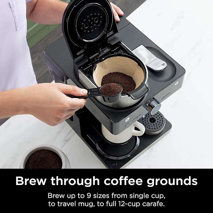 Ninja Espresso & Coffee Maker & Barista System, 3 Espresso Brew Styles, Single-Serve Coffee & Nespresso Capsule Compatible, Built-in Frother, Espresso, Cappuccino & Latte Maker, Black, CFN601 - Image 3