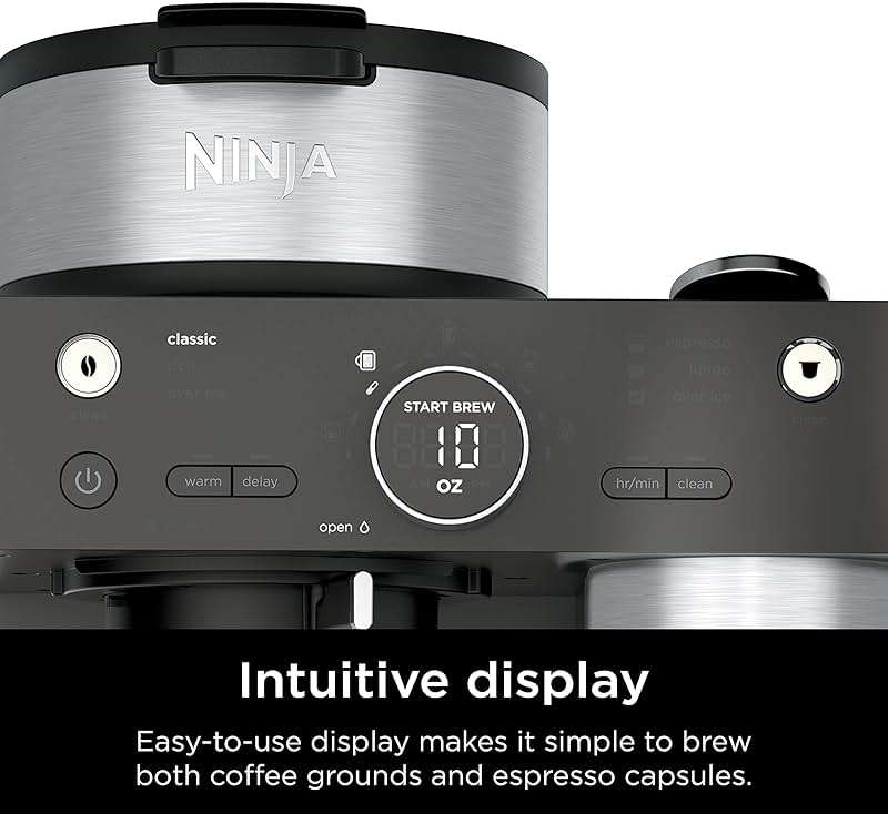 Ninja Espresso & Coffee Maker & Barista System, 3 Espresso Brew Styles, Single-Serve Coffee & Nespresso Capsule Compatible, Built-in Frother, Espresso, Cappuccino & Latte Maker, Black, CFN601 - Image 7