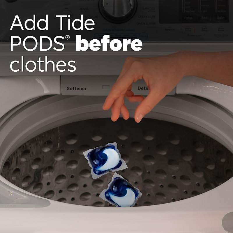Tide PODS laundry detergent pacs, 3-in-1 Stain Remover, Odor Fighter, Color Protector, 112 Count, HE compatible, Original Scent - Image 9