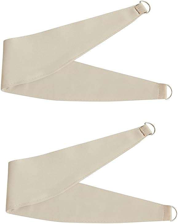 Bujasso Beige 90% Blackout Curtains with Sheer Overlay Mix and Match Double Layer Thermal Insulated Window Panels 84 inch for Living Room Bedroom Beige Drapes with Tiebacks Grommet Top 37" Wx84 Lx2 - Image 6
