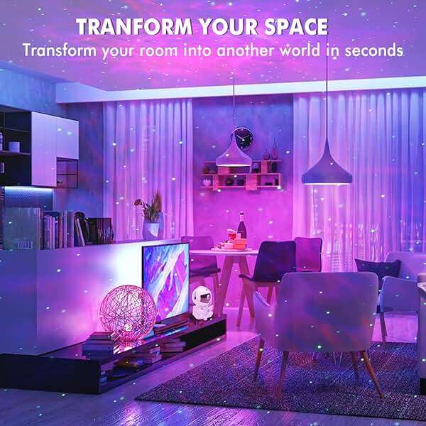 Astronaut Star Projector, Kids Night Light, Nebula Projector Light. Galaxy Bedroom Projector, Adult Playroom/Home Theater/Ceiling/Room Decoration - Image 4