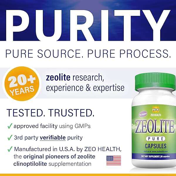Zeolite Pure Capsules | Zeolite Detox, Extra Strength | Pure, Full Body Cleanse for Women, Men | Activated Organic, Food Grade Clinoptilolite Powder 94%, 90 Caps (81 Grams), 6 Wk to 3 Mo Supply - Image 2