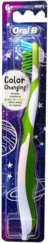 Oral-B Pro-Health Junior CrossAction Galaxy Toothbrush, Ages 6+, Soft - Pack of 6 - Image 3