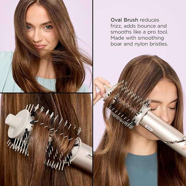 Shark FlexStyle | Air Multi-Styler & Drying System | Hair Dryer Brush for Blowouts with Coanda Auto- Wrap Curlers, Oval Brush, Curl-Defining Diffuser & Concentrator Attachment | Stone | HD435 - Image 11