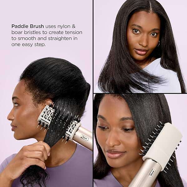Shark FlexStyle | Air Multi-Styler & Drying System | Hair Dryer Brush for Blowouts with Coanda Auto- Wrap Curlers, Oval Brush, Curl-Defining Diffuser & Concentrator Attachment | Stone | HD435 - Image 13