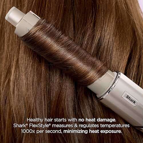 Shark FlexStyle | Air Multi-Styler & Drying System | Hair Dryer Brush for Blowouts with Coanda Auto- Wrap Curlers, Oval Brush, Curl-Defining Diffuser & Concentrator Attachment | Stone | HD435 - Image 3