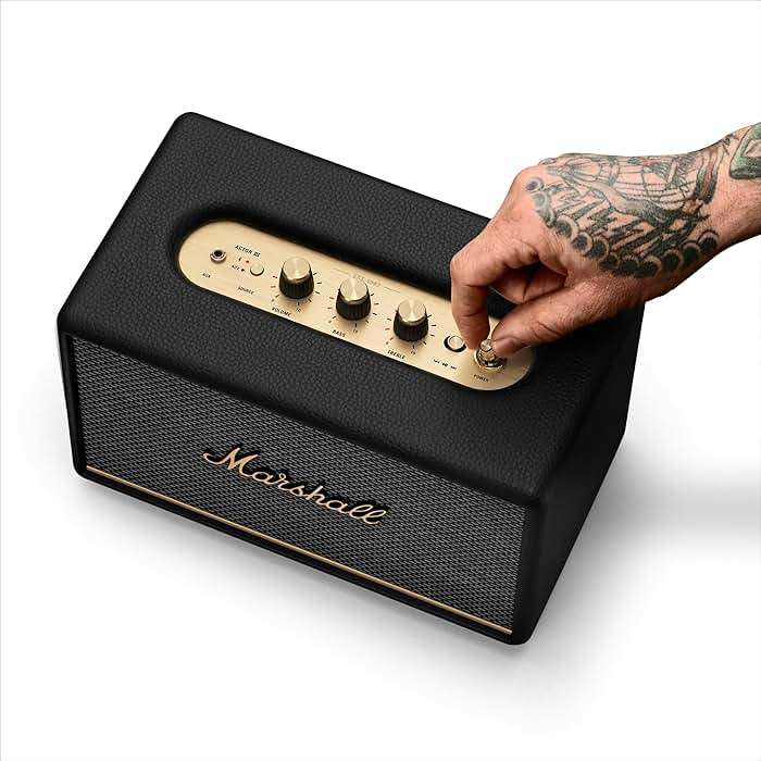 Marshall Acton III Bluetooth Home Speaker, Black - Image 7