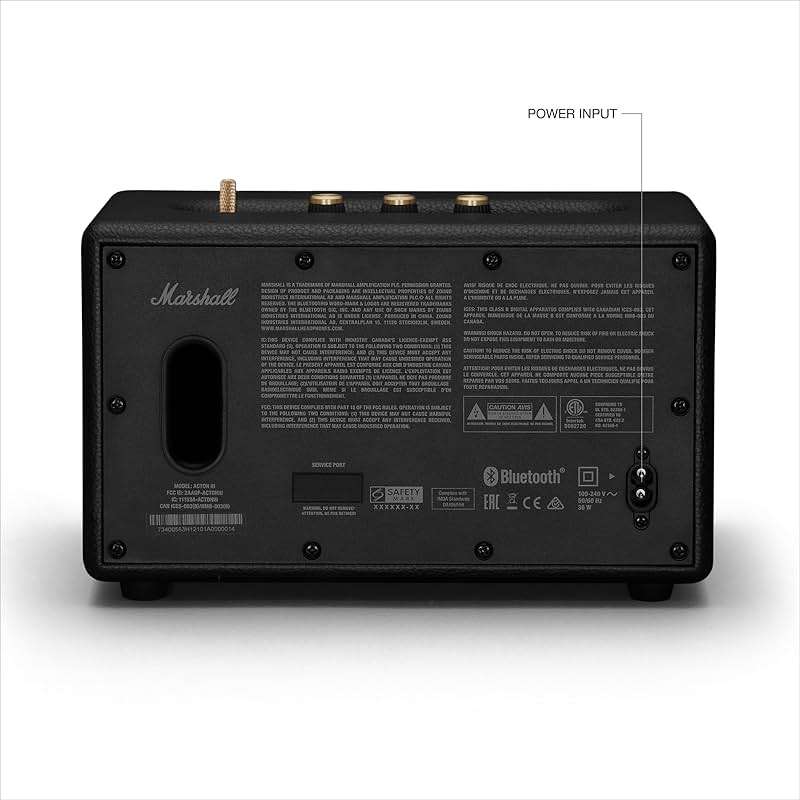 Marshall Acton III Bluetooth Home Speaker, Black - Image 8