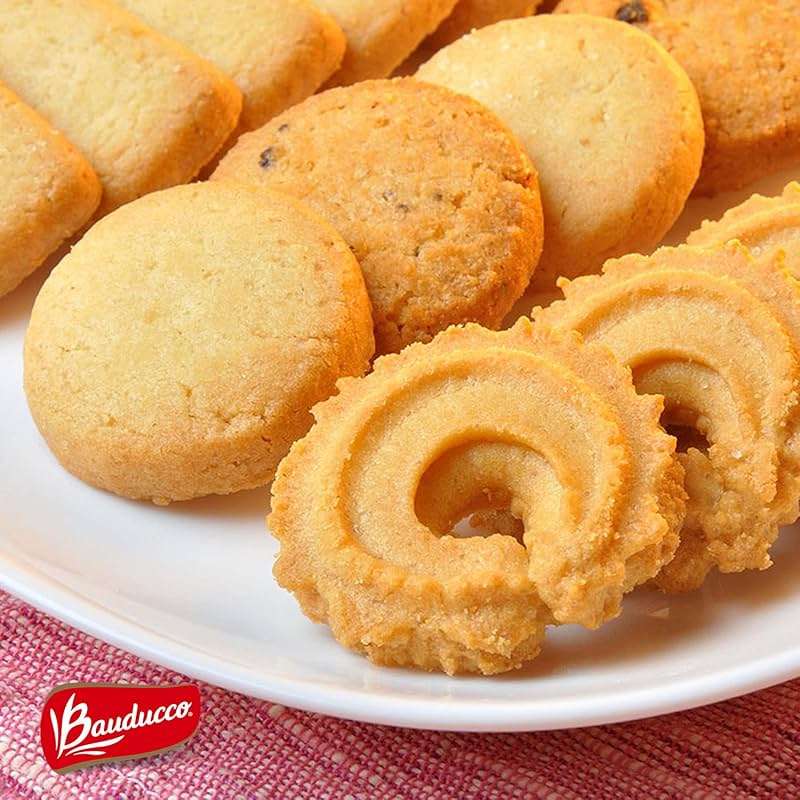 Bauducco Assorted Butter Cookies Tin, 12 oz (Pack of 1) – Traditional Danish Shortbread Style Cookies, Perfect Holiday Gift or Sweet Snack Treat - No Artificial Colors - Image 2