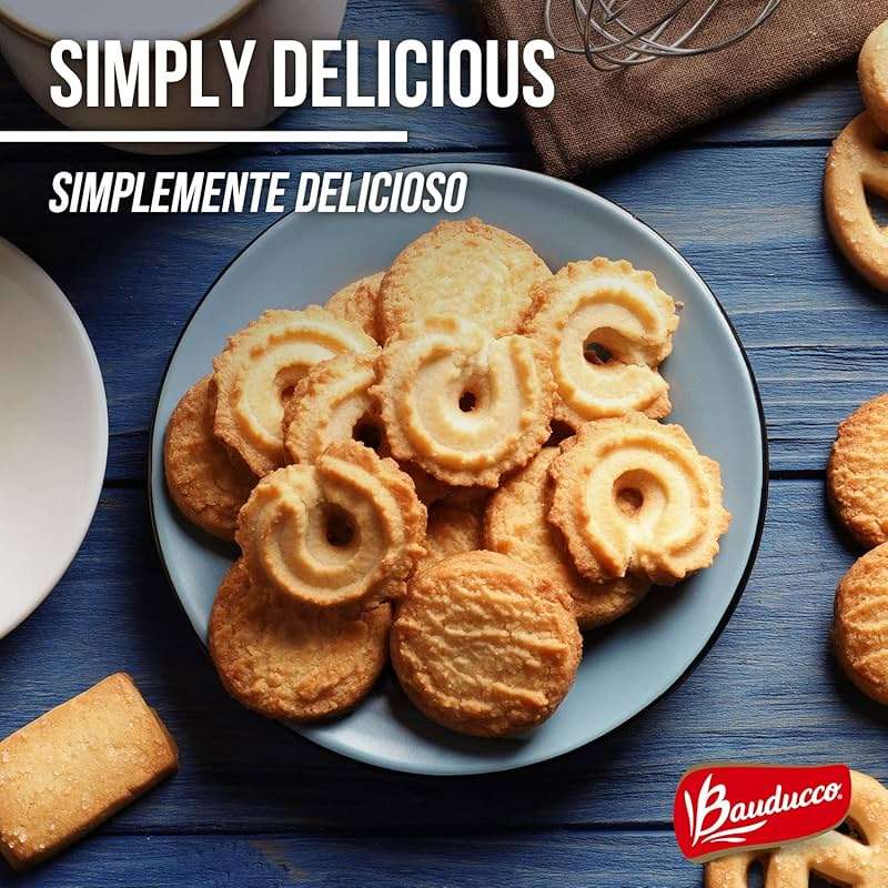 Bauducco Assorted Butter Cookies Tin, 12 oz (Pack of 1) – Traditional Danish Shortbread Style Cookies, Perfect Holiday Gift or Sweet Snack Treat - No Artificial Colors - Image 3
