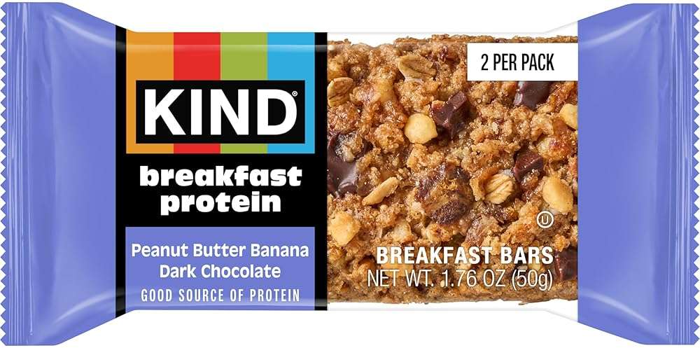 KIND PB Banana Dark Choc Protein Breakfast Bar 6 Count, 10.58 OZ - Image 5