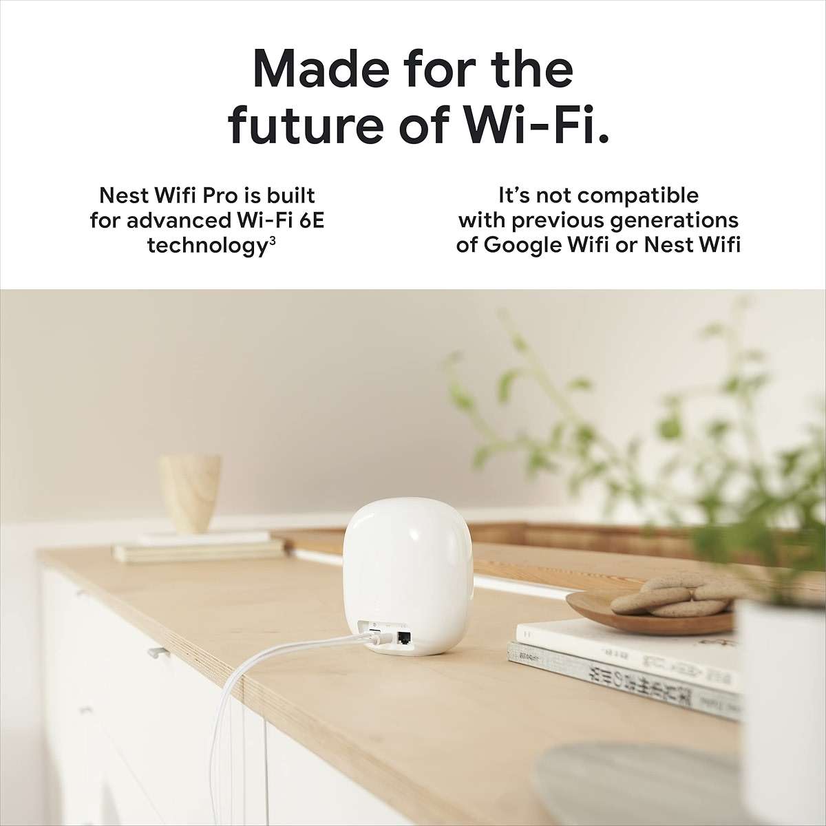Google Nest WiFi Pro - 6E - Reliable Home Wi-Fi System with Fast Speed and Whole Home Coverage - Mesh Router - 3 Pack - Snow - Image 11