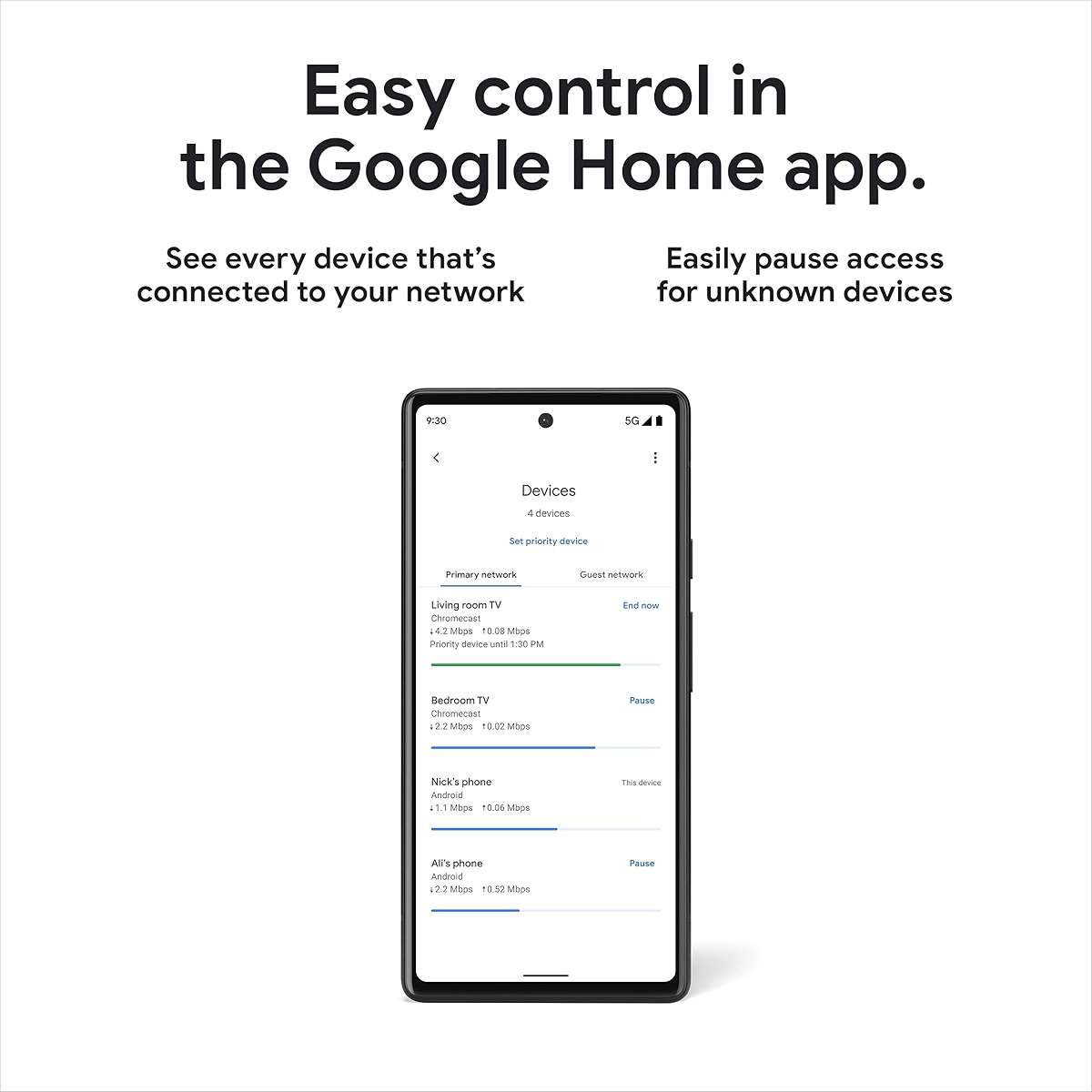 Google Nest WiFi Pro - 6E - Reliable Home Wi-Fi System with Fast Speed and Whole Home Coverage - Mesh Router - 3 Pack - Snow - Image 7