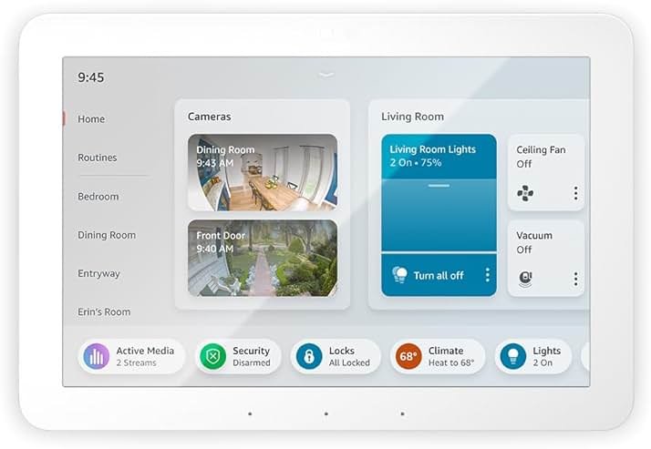 Amazon Echo Hub (newest model), 8" smart home control panel, Experience a refreshed interface with customization and Alexa+, Compatible with thousands of devices - Product Image