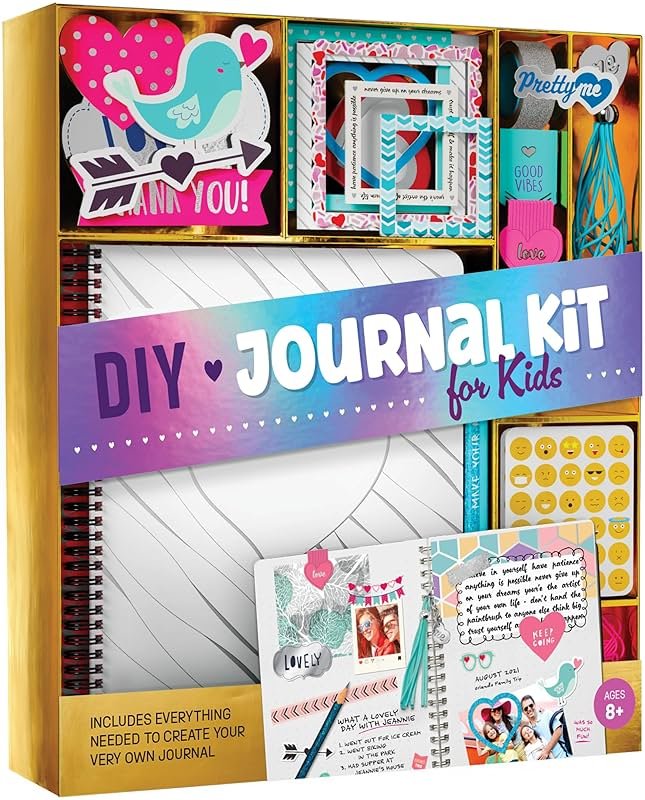 Pretty Me DIY Journal Kit for Girls - Gift for 8-14 Year Old Girl - Cool Birthday Gifts Ideas for Teens - Fun, Cute Art & Crafts Kits for Tween Teenage Kids- Scrapbook & Diary Supplies Toy Set - Product Image