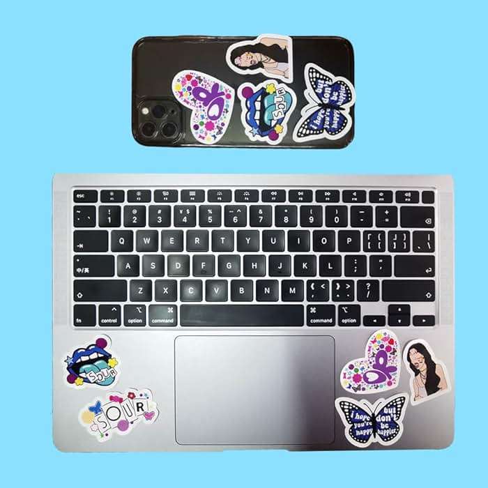 Rodrigo Sour OR Makeup Bag Gift Sour Album Cosmetic Bag 5pcs Stickers Musical Lyrics Fans Gift Makeup Zipper Pouch Bag For Women Girls Music Singer Song Gift - Image 4
