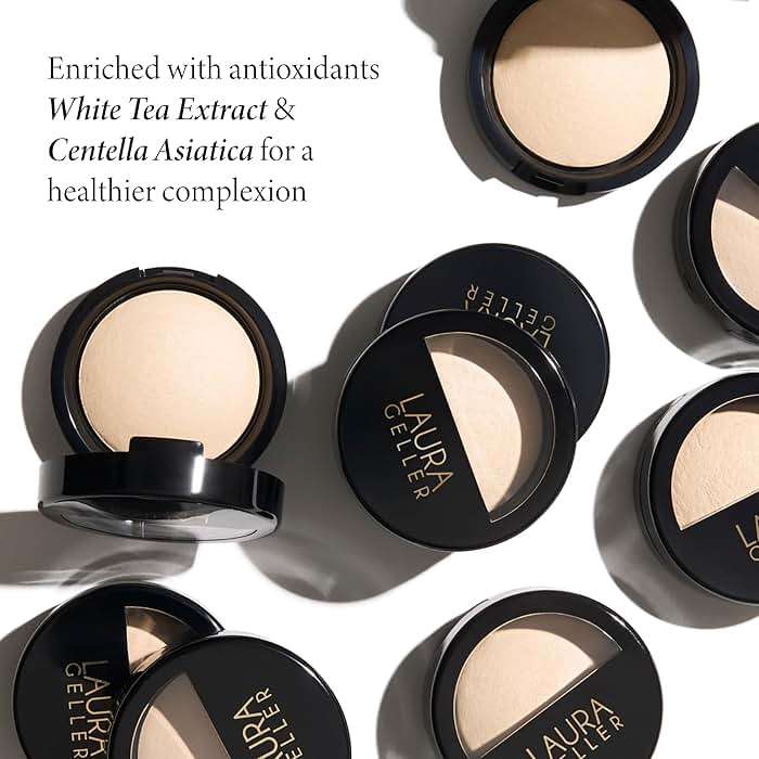LAURA GELLER NEW YORK Baked Natural Glow Highlighter Radiance Enhancing Makeup, French Vanilla - Image 3