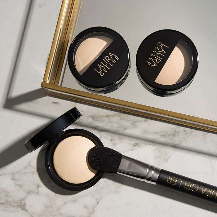 LAURA GELLER NEW YORK Baked Natural Glow Highlighter Radiance Enhancing Makeup, French Vanilla - Image 7