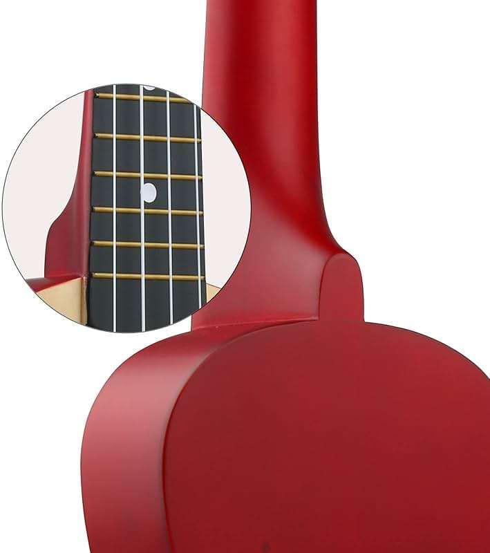 LXS Soprano Ukulele Kids Ukulele for Beginners - 21" Small Guitar Ukulele with Gig Bag, Standby String, Picks and Primary Tutorial (Wood Color) - Image 4